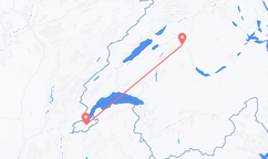 스위스 베른에서 출발해 스위스 제네바로(으)로 가는 항공편