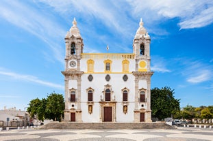 Photo of Parchal city view from Portimao side, Portugal.