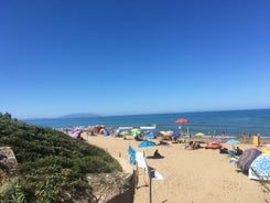 Photo of aerial view of San Vincenzo, Italy.