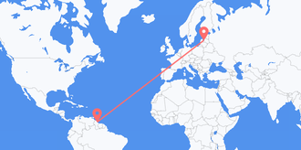 Guyana to Latvia