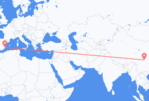 Flug frá Chengdu til Alicante