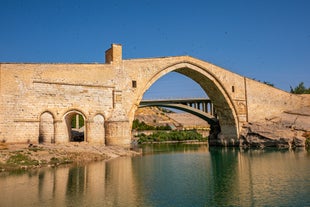 Photo of the skyline of Sanliurfa as viewed from the castle, Turkey.