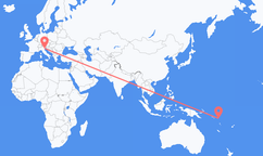 솔로몬 제도 산타 크루즈 제도에서 출발해 이탈리아 베니스로(으)로 가는 항공편