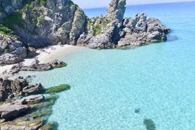 TOUR PRIVATO IN BARCA. Bellissima esperienza da Tropea a Capo Vaticano. Fino a 9 persone
