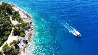 Aerial drone photo of famous european city of Pula and arena of roman time. Location Istria county, Croatia, Europe.