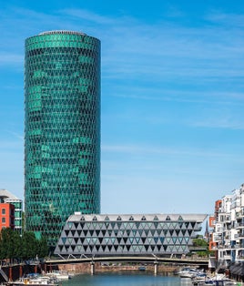 photo of Westhafen Tower,Frankfurt Oder Germany.