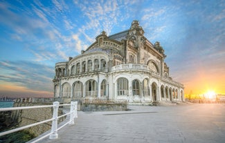 Photo of aerial View Of Constanta City Skyline In Romania.