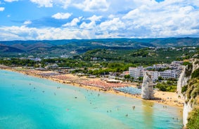 Photo of Vieste and Pizzomunno beach view, Italy.