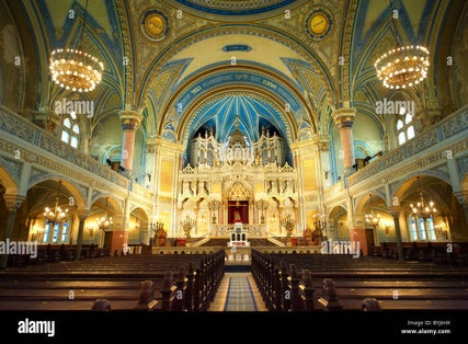 photo of view of the interiorSzeged Synagogue, Szeged, Hungary.