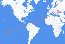 Flyreiser fra Raivavae, Fransk Polynesia til Istanbul, Tyrkia