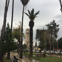 Photo of Sabancı Merkez Camii (English: Sabancı Central Mosque) in Adana, Turkey. The mosque is the second largest mosque in Turkey and the landmark in the city of Adana.