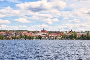 Photo of aerial view of Östersund ,Sweden.