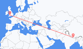 Flights from Nepal to Wales