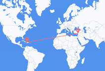 ハイチのカパイシアンから、トルコのハタイ県までのフライト