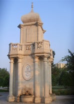 Photo of Sabancı Merkez Camii (English: Sabancı Central Mosque) in Adana, Turkey. The mosque is the second largest mosque in Turkey and the landmark in the city of Adana.