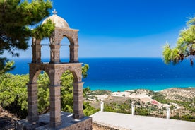 Photo of wonderful view to the sea from the mountains in Kefalos ,Kos island, Greece.