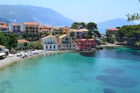 Strandutflykt Kefalonia, Lake Melissani, Myrtos Beach, Fiskardo