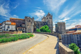 Photo of Lisbon City Skyline with Sao Jorge Castle and the Tagus River, Portugal.