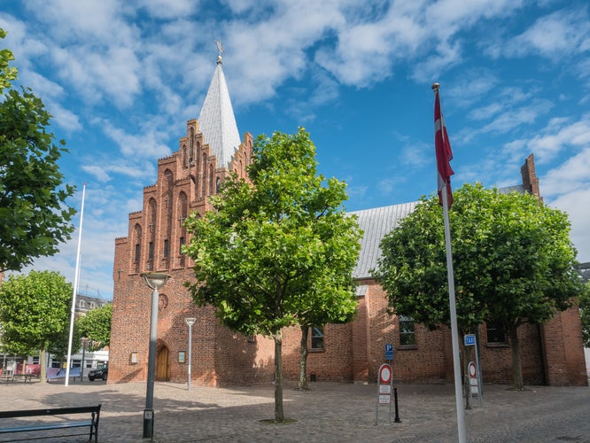 Church in Grenaa city in Denmark