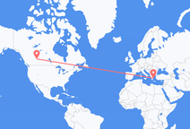 Vols d’Edmonton à Athènes