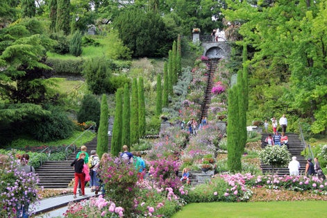 Photo of Isle of Mainau in Lake Constanz, Germany .