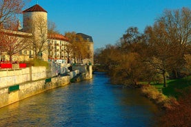 Photo of panorama of New City Hall in Hannover in a beautiful summer day, Germany.