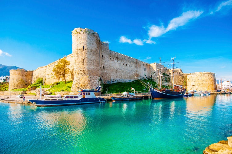 Photo of Kyrenia Castle view in Northern Cyprus.