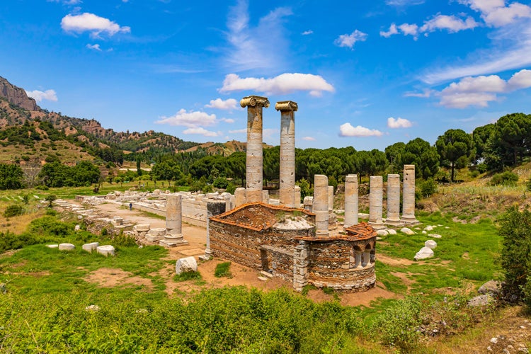 Temple of Artemis at Sardes Lydia Ancient City in Salihli, Manisa, Turkey