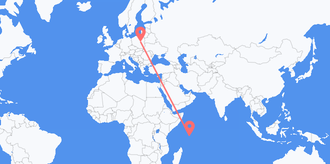 Flights from Seychelles to Poland