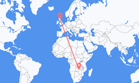 Flights from Zambia to Scotland