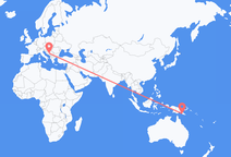 Port Moresby to Sarajevo
