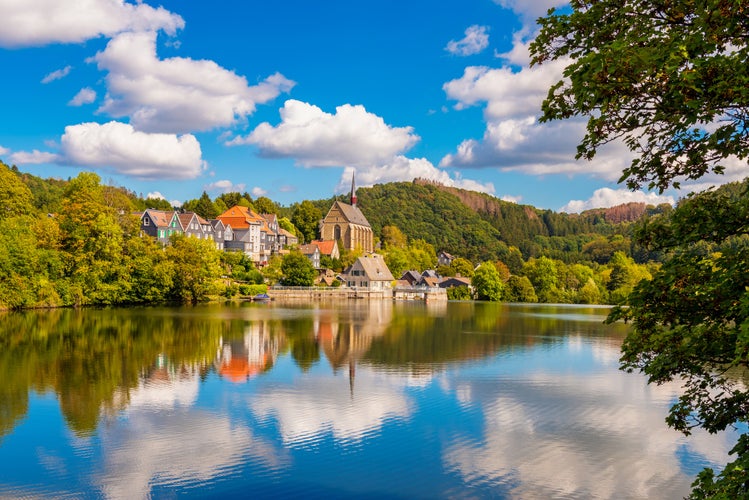 Beyenburger Stausee Reservoir in Western Germany, near Wuppertal