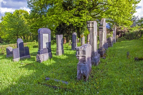 Photo of jewish cemetery in St. Wendel at the Galgenberg in Germany.