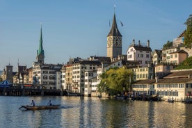 3 i 1: Zürich Walking Tour - Krydstogt på søen - Cable Car Ride til Felsenegg