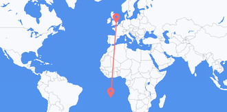 Flights from St. Helena to the United Kingdom