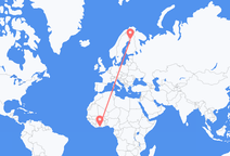 Flyrejser fra Abidjan til Rovaniemi