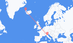 Flights from Bologna to Ísafjörður