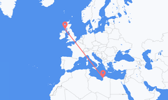 Vuelos de Bengasi, Libia a Islay, Escocia