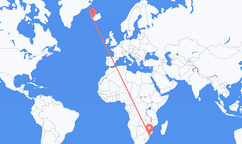 Loty z Maputo, Mozambik do Reykjaviku, Islandia