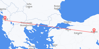 Flights from Albania to Turkey