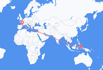 Vuelos de Ambon, Maluku a Andorra la Vieja