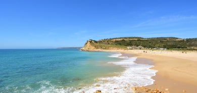 Photo of aerial view of beautiful landscape of Faro, Algarve, Portugal.