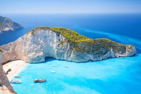 Zante skemmtisigling frá Kefalonia með rútuflutningi - Shipwreck Beach