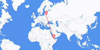 Djibouti to Lithuania