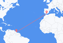 Georgetown to Málaga