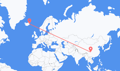 Flights from Chengdu to Egilsstaðir
