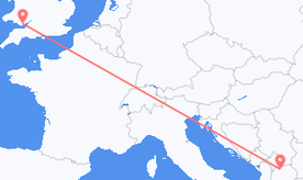 Flüge von Wales nach Nordmazedonien