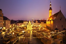 Unusual track game on Christmas markets in Tallinn