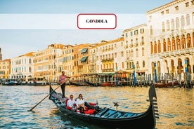 Venedig: Canal Grande mit der Gondel mit Kommentar