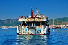 Cruise naar Dalyan vanuit Marmaris: İztuzu-strand, boottocht op de rivier en modderbaden